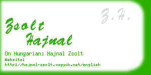 zsolt hajnal business card